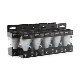 Лампа светодиодная Black 7Вт P45 шар 4100К нейтр. бел. E14 590лм диммир. GAUSS 105101207-D