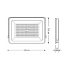 Прожектор светодиодный Qplus 150Вт 6500К IP65 18000лм 175-265В ДО черн. GAUSS 613100150