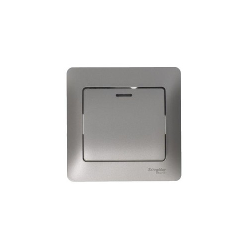 Переключатель проходной 1-кл. СП Glossa 10А IP20 (сх. 6а) 10AX с подсветкой механизм платина SE GSL0