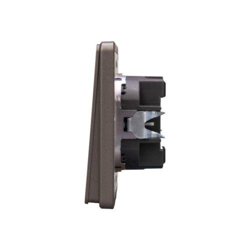 Выключатель 1-кл. СП ROUND MIELE 10А титан Kranz KR-78-0705-2