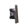 Выключатель 1-кл. СП ROUND MIELE 10А титан Kranz KR-78-0705-2