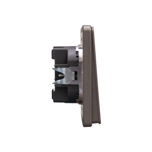 Выключатель 1-кл. СП ROUND MIELE 10А титан Kranz KR-78-0705-2
