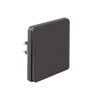 Выключатель 1-кл. СП ROUND MIELE 10А титан Kranz KR-78-0705-2
