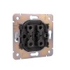 Выключатель 1-кл. СП ROUND MIELE 10А титан Kranz KR-78-0705-2