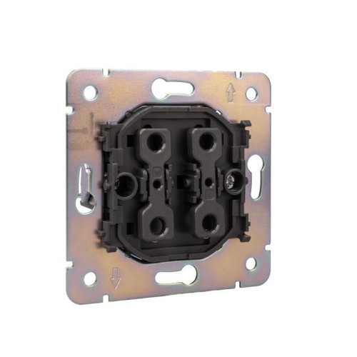 Выключатель 1-кл. СП ROUND MIELE 10А титан Kranz KR-78-0705-2