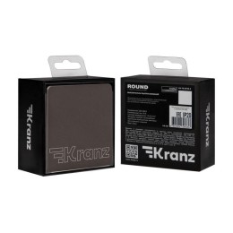 Выключатель 1-кл. СП ROUND MIELE 10А титан Kranz KR-78-0705-2