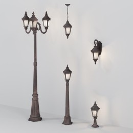 Светильник Goiri 1х60Вт E27 IP44 бра настен. Maytoni O029WL-01BZ