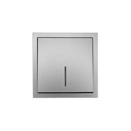 Выключатель 1-кл. с индик. СП ZIMA IP20 10А безвинт. зажим сер. матов. LEZARD 704-7488-111QC