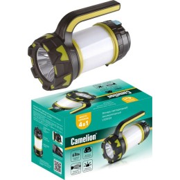 Фонарь аккумуляторный LED5124 USB2.0 Micro USB Powerbank 5Вт аккум. 4.4А.ч пластик черн./зел. Cameli