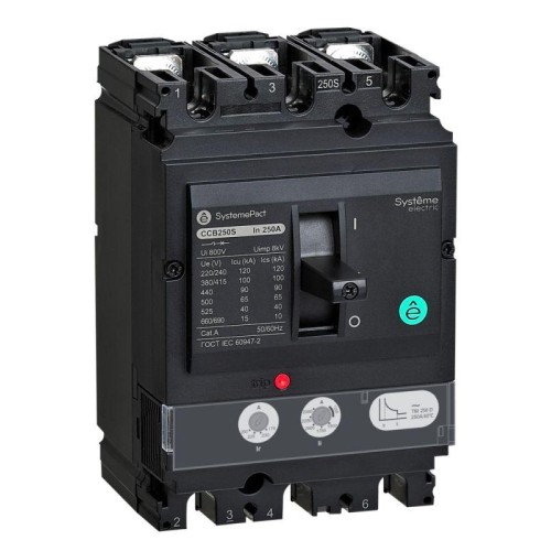 Выключатель автоматический SYSTEMEPACT CCB250 150кА 3P3D TMD250 рычаг SE SPC250L250L3DF