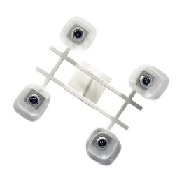 Светильник "Базиль" 141 (плафон 8420) НПБ 01-4х60-124 Е27 ИУ бел. муар Элетех 1005404677