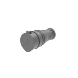 Розетка 1-м MultiSet 16А 250В IP44 с заземл. каучук черн. SE MST4002BK