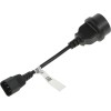 Кабель SCUT IEC-320 C14 to Socket Type-F 250В 10А POWERCOM 504291