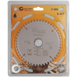 Диск пильный по дереву с тефлоновым покрытием 48Т Profi plus 160х1.3/2.0х30/25.4/20/16мм Cutop 75-16