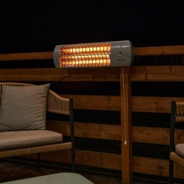 Обогреватель электрический инфракрасный панельный 1.5кВт с кварцевыми лампами в стальном корпусе с р