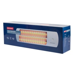 Обогреватель электрический инфракрасный панельный 1.5кВт с кварцевыми лампами в стальном корпусе с р