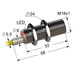 Выключатель бесконтактный PS2-18M68-8B21-Z (ВБ2.18М.68.5.2.1.Z) МЕГА-К A8010-80087019