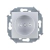 Розетка СП Simon 15 16А IP20 250В 2P без заземл. защ. шторки винтов. клеммы механизм алюм. Simon 159