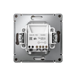 Выключатель кнопочный 1-кл. ArtGallery быстрозажим. клем. механизм мокко SE GAL000615S