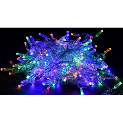 Гирлянда "Нить" 20м 200LED RGB IP44 провод прозр. 230В с контроллером 8 режимов IEK LGDU111-3-200-20
