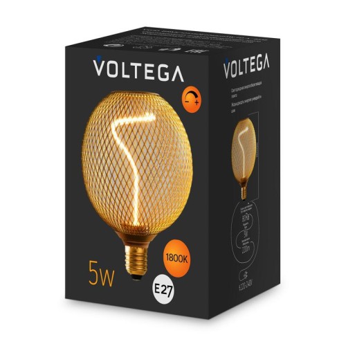 Лампа светодиодная Loft Led BRMC125150 5Вт 1800К E27 DIM Voltega 8538