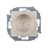 Розетка СП Simon 15 16А IP20 250В 2P без заземл. защ. шторки винтов. клеммы механизм шампань Simon 1