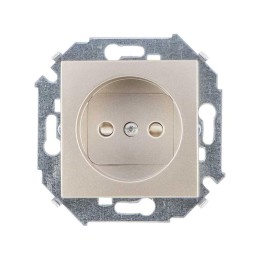 Розетка СП Simon 15 16А IP20 250В 2P без заземл. защ. шторки винтов. клеммы механизм шампань Simon 1