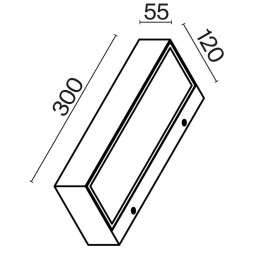 Светильник Lot 10Вт 3000К IP65 бра настен. Maytoni O428WL-L10W3K