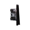 Выключатель 1-кл. СП ROUND MIELE 10А оникс Kranz KR-78-0705-3