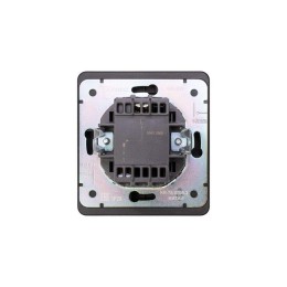 Выключатель 1-кл. СП ROUND MIELE 10А оникс Kranz KR-78-0705-3