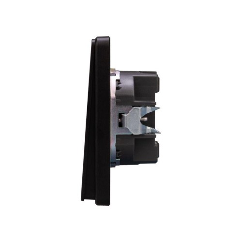 Выключатель 1-кл. СП ROUND MIELE 10А оникс Kranz KR-78-0705-3