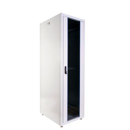 Шкаф коммутационный напольный ШТК-Э-42.6.8-13АА 42U 600х800мм передн. двер. стеклян. метал. 2 боков.