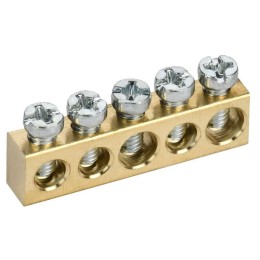 Шина нулевая 6х9 5 отверст. TEKFOR IEK TF-KP00D-SN-05