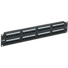 Патч-панель 2U кат.5E UTP 48 портов Dual IDC слайд лейбл ITK PP48-2UC5EU-D05L
