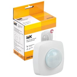 Датчик движения ДД 022 2000Вт угол обз. 360град. 4мх20м IP20 бел. IEK LDD11-022-2000-001