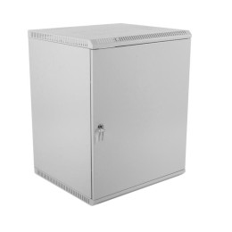 Шкаф коммутационный ШРН-Э-12.500.1 12U 600х520мм передн. двер. стальн. лист несъемн. боков. панел. с