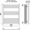 Полотенцесушитель Casa black П14 500х800 Royal Thermo НС-1434001