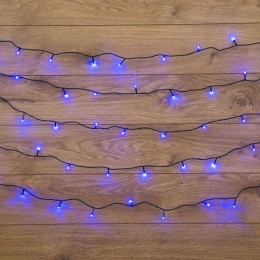 Гирлянда светодиодная "Твинкл Лайт" 10м 80LED син. 5.7Вт 220-240В IP20 с контроллером 8 режимов пров