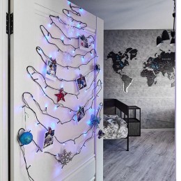 Гирлянда светодиодная "Твинкл Лайт" 10м 80LED син. 5.7Вт 220-240В IP20 с контроллером 8 режимов пров