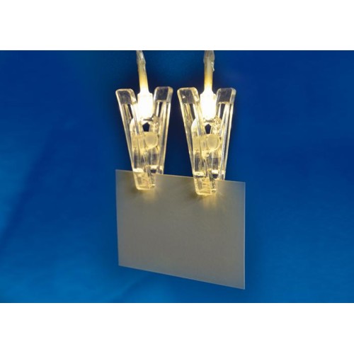 Гирлянда светодиодная ULD-S0200-010/STB/2AA WARM WHITE IP20 CLIPS на батарейках 2AA (не в компл.) «П