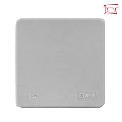 Коробка распределительная КМР-030-035 85х85х40 IP54 с крышкой для прямого монтажа без мембранных вво