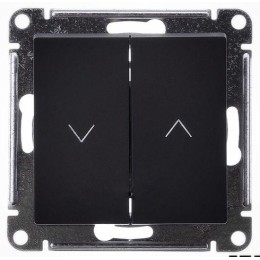 Выключатель 1-кл. AtlasDesign 2п 10А мех. базальт SE ATN001419