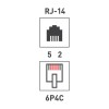 Джек тел. 6P-4C (уп.100шт) PROCONNECT 05-1012-3