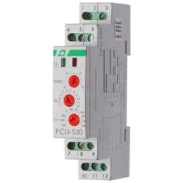 Реле многофункциональное PCU-530 (1 модуль; монтаж на DIN-рейке 100-264В AC/DC 3х8А 3NO/NC IP20) F&F