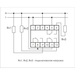 Реле многофункциональное PCU-530 (1 модуль; монтаж на DIN-рейке 100-264В AC/DC 3х8А 3NO/NC IP20) F&F