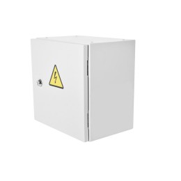 Шкаф серверный уличный всепогодный настенный укомплект. Эконом ШТВ-НЭ-4.4.25-3ААА-Т2 9U 400х250мм пе