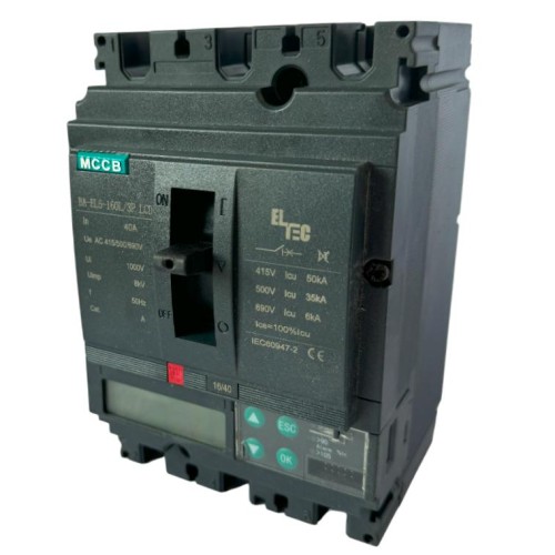 Выключатель автоматический MCCB BA-EL6-160L/3P 40А LCD (электронный Micrologic 5.0А ICU:50KA) ELTEC