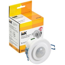 Датчик движения ДД 401 800Вт угол обз. 360град. 8м IP20 бел. IEK LDD11-401-800-001