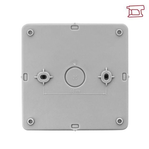 Коробка распределительная КМР-030-035 100х100х50 IP54 с крышкой для прямого монтажа без мембранных в