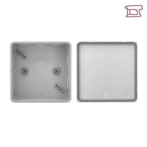Коробка распределительная КМР-030-035 100х100х50 IP54 с крышкой для прямого монтажа без мембранных в
